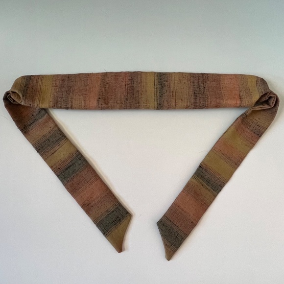 Raw Silk Handmade Headband/Headwrap with Ties main image 6